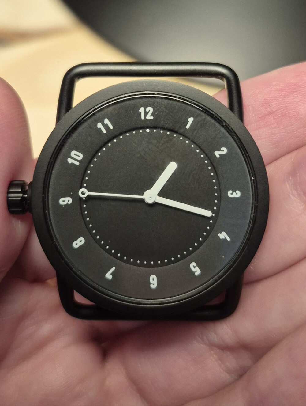 TID No. 1 33mm Unisex Black Minimalist Wristwatch Watch